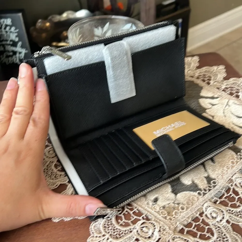 Michael Kors double zipper wallet